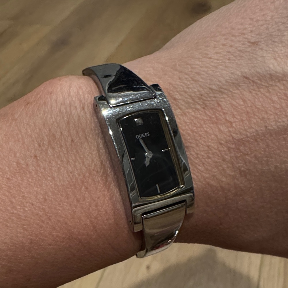 Guess Black and Silver Wristwatch